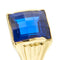 Bague Bague homme chevalière - Zaffir rectangulaire en or jaune 18 ct 58 Facettes 38987