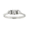 Bague 54 Bague trilogy - Bague en or blanc 18 ct et diamants 0,53 ct 58 Facettes 39024