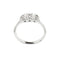 Bague 54 Bague trilogy - Bague en or blanc 18 ct et diamants 0,53 ct 58 Facettes 39024
