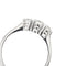 Bague 54 Bague trilogy - Bague en or blanc 18 ct et diamants 0,53 ct 58 Facettes 39024