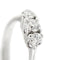 Bague 54 Bague trilogy - Bague en or blanc 18 ct et diamants 0,53 ct 58 Facettes 39024