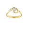 Bague 54 Damiani - Bague solitaire en or jaune 18 ct avec diamant 0,24 ct 58 Facettes 39019