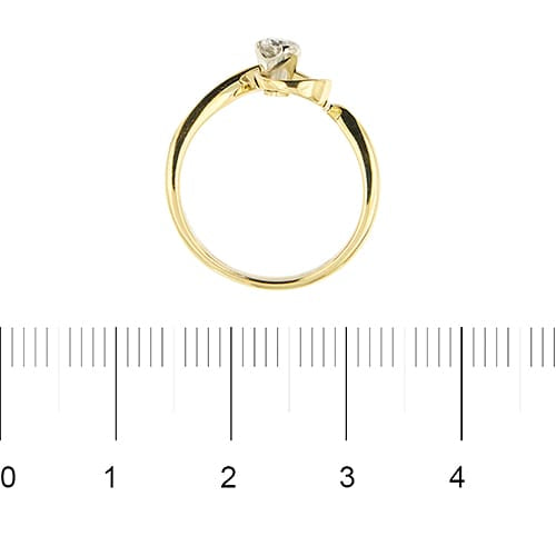 Bague 54 Damiani - Bague solitaire en or jaune 18 ct avec diamant 0,24 ct 58 Facettes 39019