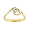 Bague 54 Damiani - Bague solitaire en or jaune 18 ct avec diamant 0,24 ct 58 Facettes 39019