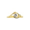 Bague 54 Damiani - Bague solitaire en or jaune 18 ct avec diamant 0,24 ct 58 Facettes 39019