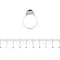 Bague Bague fleur en or blanc 18 ct avec saphir et diamants 58 Facettes 38076