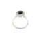 Bague Bague fleur en or blanc 18 ct avec saphir et diamants 58 Facettes 38076