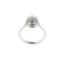 Bague Bague fleur en or blanc 18 ct avec saphir et diamants 58 Facettes 38076