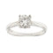 Bague 52 Bague solitaire - Diamant 0,50 ct en or blanc 18 ct 58 Facettes 34003