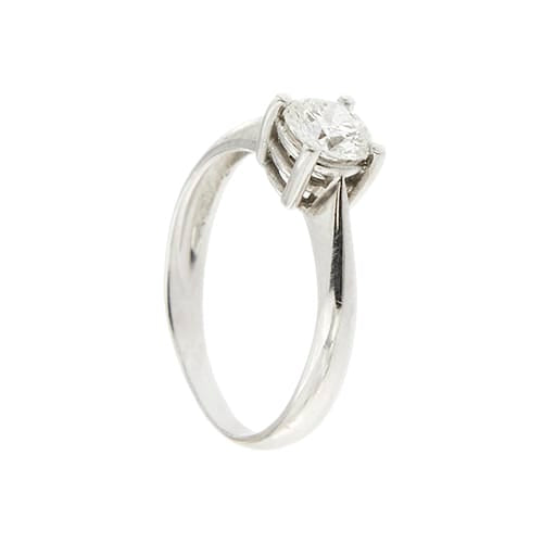 Bague 52 Bague solitaire - Diamant 0,50 ct en or blanc 18 ct 58 Facettes 34003