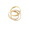 Bague 55 Bague trinité - Bague trois anneaux en or jaune, blanc et rose 58 Facettes 40444