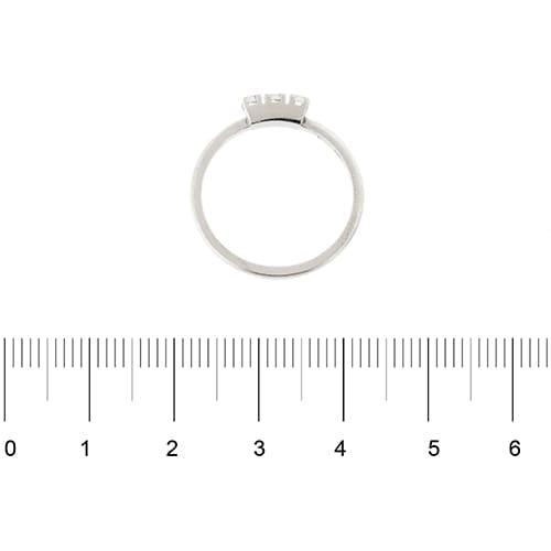 Bague 56 Bague trilogy en or blanc 18 ct et diamants 0,12 ct 58 Facettes 31998