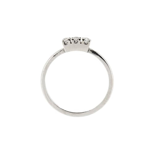 Bague 56 Bague trilogy en or blanc 18 ct et diamants 0,12 ct 58 Facettes 31998