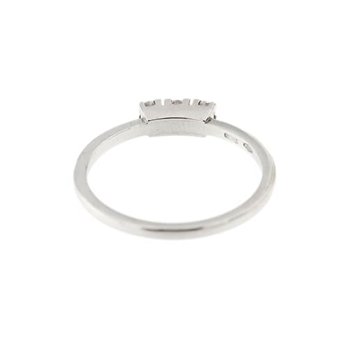 Bague 56 Bague trilogy en or blanc 18 ct et diamants 0,12 ct 58 Facettes 31998