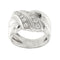 Bague 54 Bague bandeau nœud en or blanc 18 ct et diamants 58 Facettes 29354