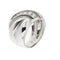 Bague 54 Bague bandeau nœud en or blanc 18 ct et diamants 58 Facettes 29354