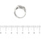 Bague 54 Bague bandeau nœud en or blanc 18 ct et diamants 58 Facettes 29354