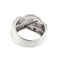 Bague 54 Bague bandeau nœud en or blanc 18 ct et diamants 58 Facettes 29354