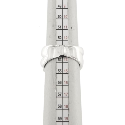 Bague 54 Bague bandeau nœud en or blanc 18 ct et diamants 58 Facettes 29354
