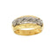 Bague 66 Bague bandeau deux ors 18 ct à diamants 58 Facettes 21797