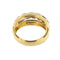 Bague 66 Bague bandeau deux ors 18 ct à diamants 58 Facettes 21797