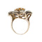 Bague Bague fleur - Citrine et diamants en or rose 18 ct 58 Facettes 35956