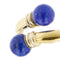 Bague Bague contrarié ouverte en or jaune 18 ct et lapis-lazuli 58 Facettes 28744