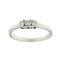 Bague 55 Bague trilogie - Bague en or blanc 18 ct et diamants 0,18 ct 58 Facettes 22500