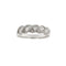 Bague 55 Bague rivière ondulée - Diamants 1,00 ct en or blanc 18 ct 58 Facettes 37816