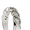 Bague 55 Bague rivière ondulée - Diamants 1,00 ct en or blanc 18 ct 58 Facettes 37816