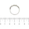 Bague 55 Bague rivière ondulée - Diamants 1,00 ct en or blanc 18 ct 58 Facettes 37816