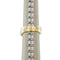 Bague 53 Bague jonc à diamants en or jaune et or blanc 18 ct 58 Facettes 35066
