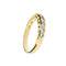 Bague 55 Bague rivière - Diamants 0,58 ct en or jaune 18 ct 58 Facettes 14984