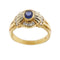 Bague 63 Bague vintage nœud en or jaune 18 ct, saphir et diamants 58 Facettes 27454