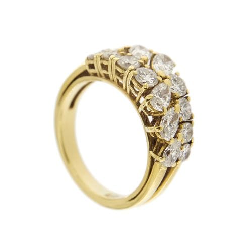 Bague 52 Bague rivière - Bague en or jaune 18 ct et diamants 2,24 ct 58 Facettes 27730