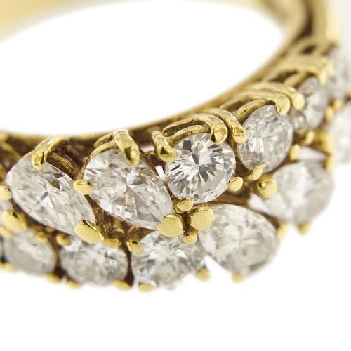 Bague 52 Bague rivière - Bague en or jaune 18 ct et diamants 2,24 ct 58 Facettes 27730