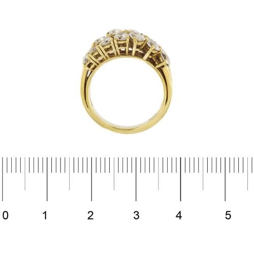 Bague 52 Bague rivière - Bague en or jaune 18 ct et diamants 2,24 ct 58 Facettes 27730