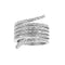 Bague 56 Bague bandeau en or blanc 18 ct et diamants 58 Facettes 20844