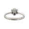 Bague Bague solitaire fleur - Diamant 0,29 ct en or blanc 18 kt 58 Facettes 28714