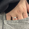 Bague Bague solitaire fleur - Diamant 0,29 ct en or blanc 18 kt 58 Facettes 28714