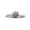 Bague Bague solitaire fleur - Diamant 0,29 ct en or blanc 18 kt 58 Facettes 28714