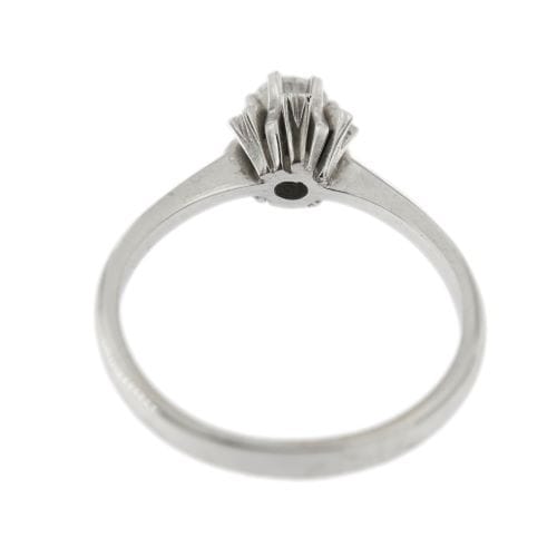 Bague Bague solitaire fleur - Diamant 0,29 ct en or blanc 18 kt 58 Facettes 28714