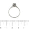 Bague Bague solitaire fleur - Diamant 0,29 ct en or blanc 18 kt 58 Facettes 28714
