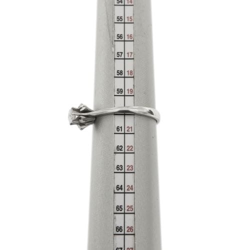Bague Bague solitaire fleur - Diamant 0,29 ct en or blanc 18 kt 58 Facettes 28714