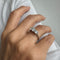 Bague 68 Bague trilogy - Diamants 1,17 ct en or blanc 18 ct 58 Facettes 3550