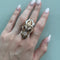 Bague 56 Roberto Coin - Bague dragon en or rose et or blanc avec diamants et rubis 58 Facettes 39051
