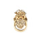 Bague 56 Roberto Coin - Bague dragon en or rose et or blanc avec diamants et rubis 58 Facettes 39051