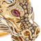 Bague 56 Roberto Coin - Bague dragon en or rose et or blanc avec diamants et rubis 58 Facettes 39051