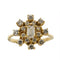 Bague Bague fleur - Diamants en or jaune 18 ct 58 Facettes 25381