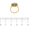Bague Bague fleur - Diamants en or jaune 18 ct 58 Facettes 25381